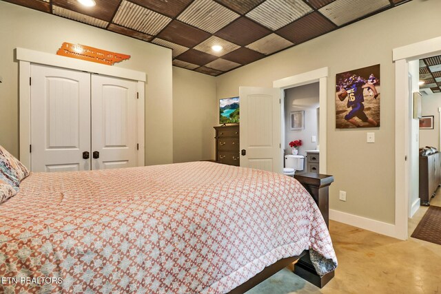 265 Falling Leaf Rd, Jamestown, TN 38556 - bedroom with light colored carpet and a closet