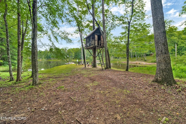 265 Falling Leaf Rd, Jamestown, TN 38556 - view of yard featuring a water view and a balcony