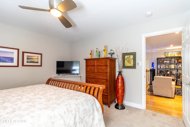 1155 Evelyn Mae Way, Knoxville, TN 37923 - bedroom featuring light colored carpet and ceiling fan