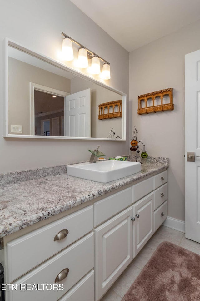 1155 Evelyn Mae Way, Knoxville, TN 37923 - bathroom with vanity and tile patterned flooring
