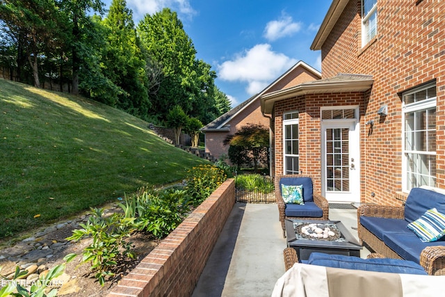 1155 Evelyn Mae Way, Knoxville, TN 37923 - view of patio / terrace featuring an outdoor hangout area