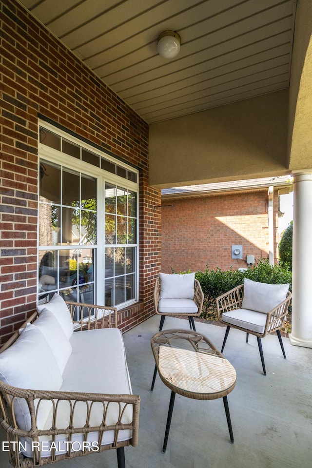 1155 Evelyn Mae Way, Knoxville, TN 37923 - view of patio featuring an outdoor living space
