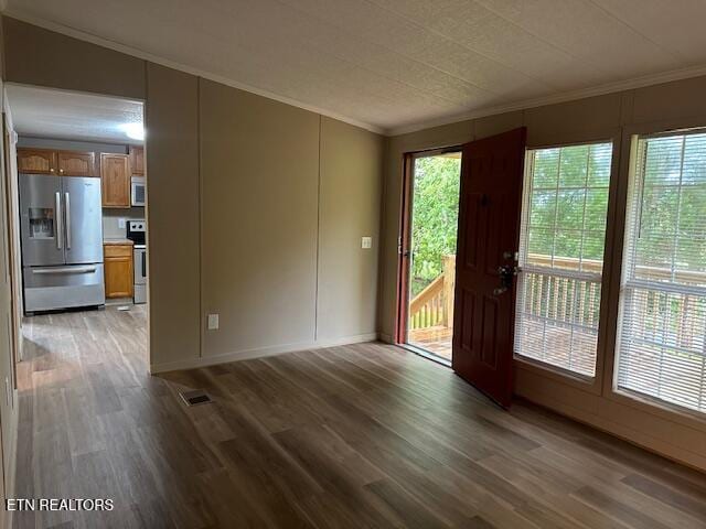 167 Loftis Rd, Parrottsville, TN 37843 - interior space with ornamental molding and wood finished floors