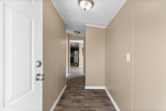 130 Hidden Estates Way, Newport, TN 37821 - hallway with a textured ceiling and dark wood-style floors