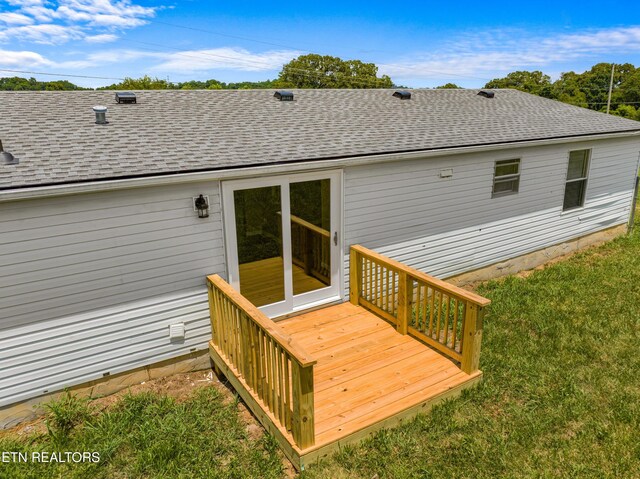 130 Hidden Estates Way, Newport, TN 37821 - wooden deck with a lawn