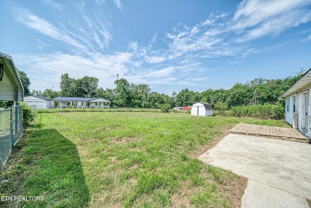 2019 Martha Washington Rd, Clarkrange, TN 38553 - view of yard featuring a shed and a patio