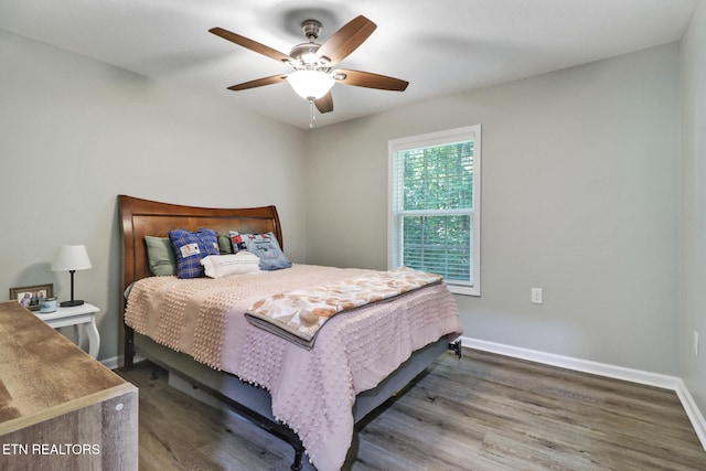 2296 Memory Garden Rd, Jamestown, TN 38556 - bedroom with wood finished floors and ceiling fan