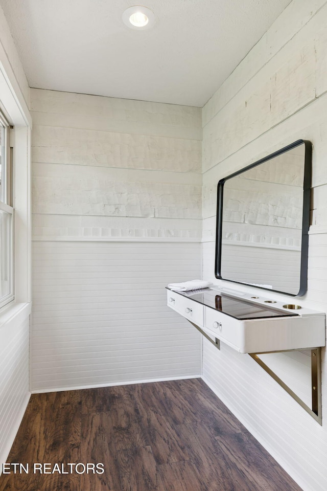 142 Campbell Way, Newport, TN 37821 - mudroom with dark wood-type flooring and wooden walls