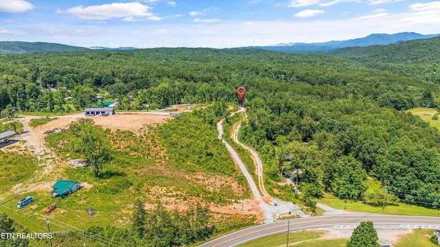 11325 New Highway 68, Tellico Plains, TN 37385 - drone / aerial view of a mountainous background