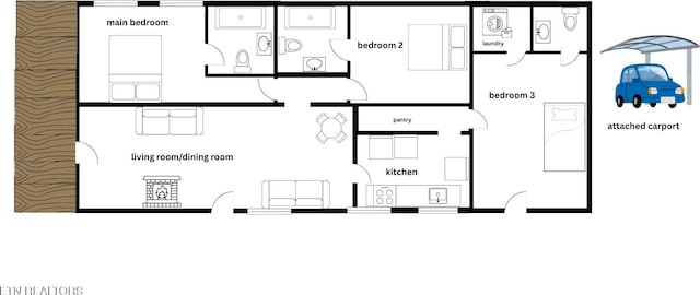 432 W Loop Rd, Gatlinburg, TN 37738 - view of floor plan / room layout