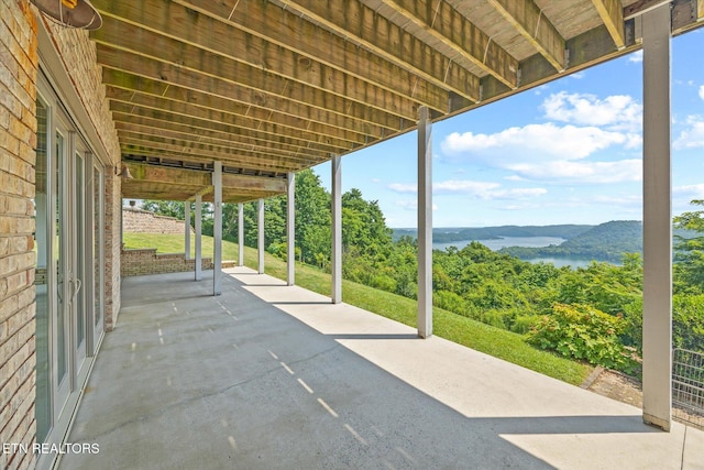 61 Brim Ln, Hilham, TN 38568 - view of patio / terrace featuring a water view