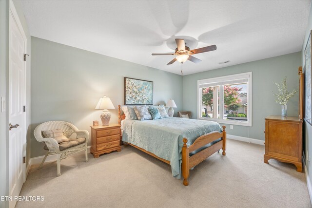 404 Chota Landing Way, Loudon, TN 37774 - bedroom with light colored carpet and ceiling fan