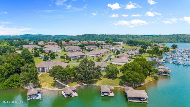 404 Chota Landing Way, Loudon, TN 37774 - aerial view of residential area with a large body of water