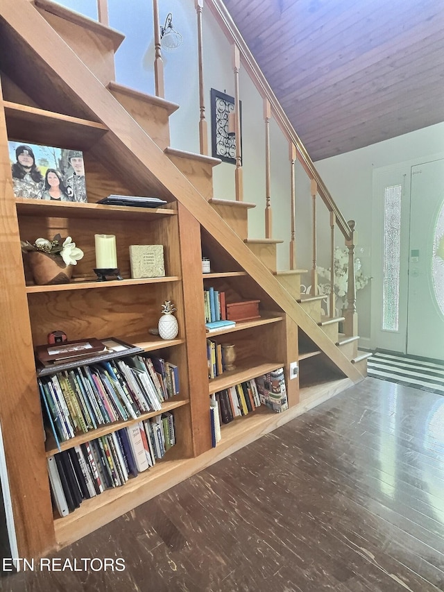 1292 Martin Ln, Lafollette, TN 37766 - stairs featuring wood finished floors