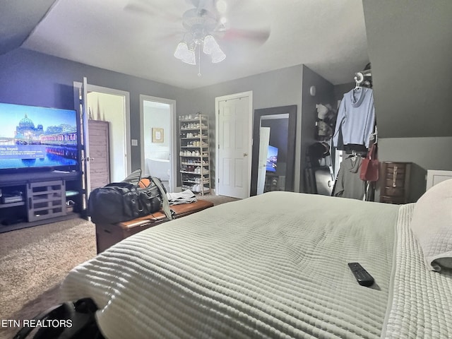 1292 Martin Ln, Lafollette, TN 37766 - carpeted bedroom with ceiling fan