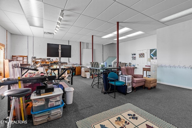 108 Skyline Dr, Dandridge, TN 37725 - misc room with carpet and track lighting