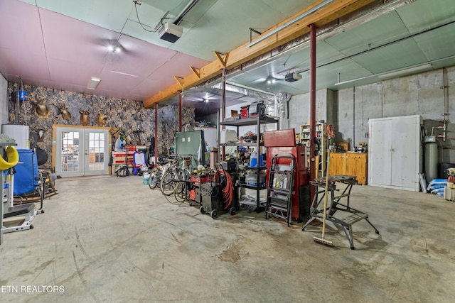 108 Skyline Dr, Dandridge, TN 37725 - garage with french doors and a garage door opener
