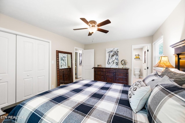 313 Hardwicke Dr, Knoxville, TN 37923 - bedroom with a closet and ceiling fan
