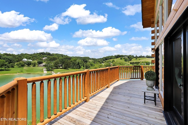 1144 Sanctuary Shores Way, Sevierville, TN 37876 - deck with view of scattered trees and a water view