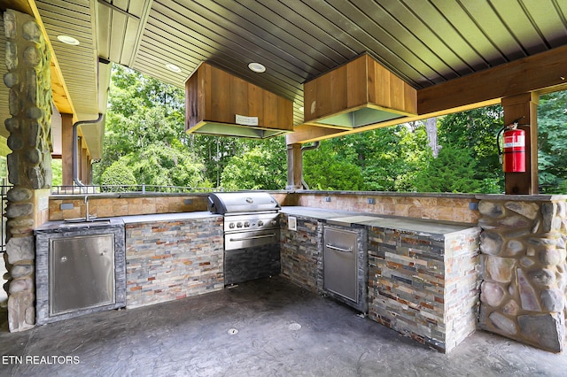 1144 Sanctuary Shores Way, Sevierville, TN 37876 - view of patio with exterior kitchen