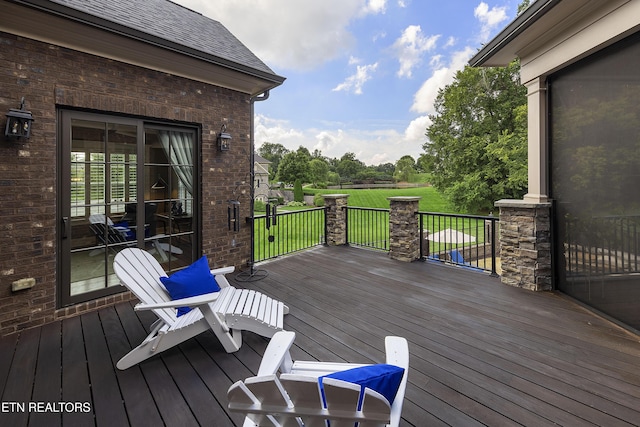 12706 Highwick Cir, Knoxville, TN 37934 - deck featuring a yard