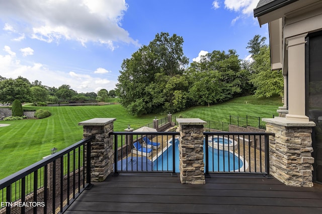 12706 Highwick Cir, Knoxville, TN 37934 - view of wooden deck