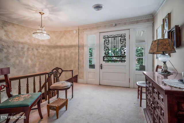 105 N Church St, Sparta, TN 38583 - view of carpeted entrance foyer