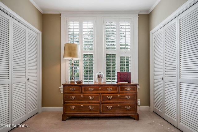 105 N Church St, Sparta, TN 38583 - bedroom with light carpet and crown molding