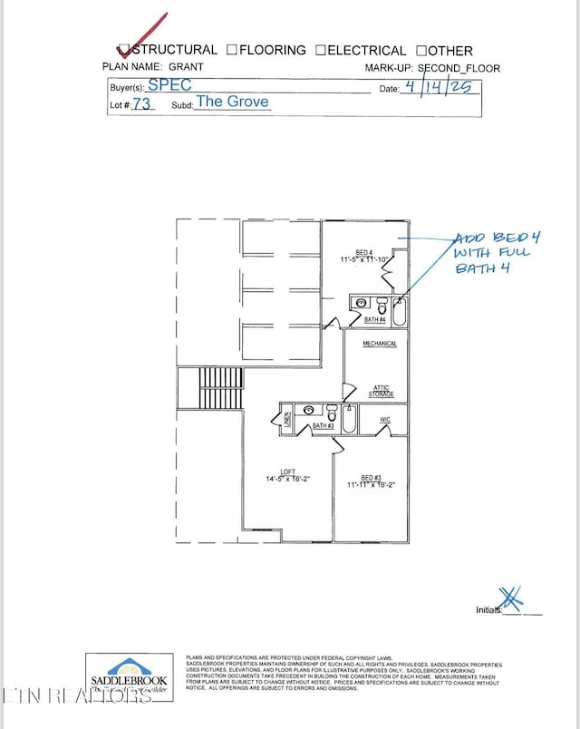 1124 Branch Hook Rd, Knoxville, TN 37934 - view of home floor plan