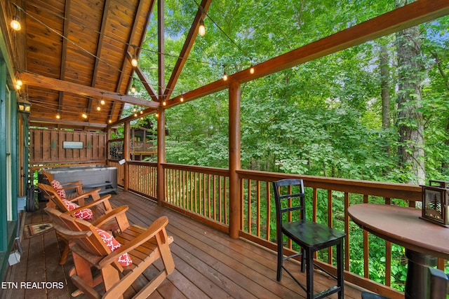 4410 Forest Vista Way, Pigeon Forge, TN 37863 - view of wooden deck