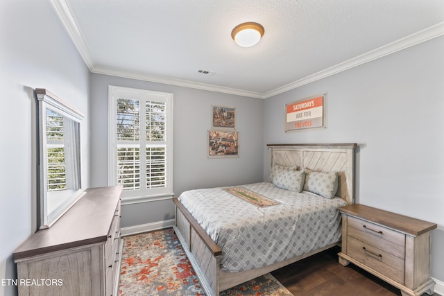 1273 Bishops View Ln, Knoxville, TN 37932 - bedroom with ornamental molding and dark wood finished floors
