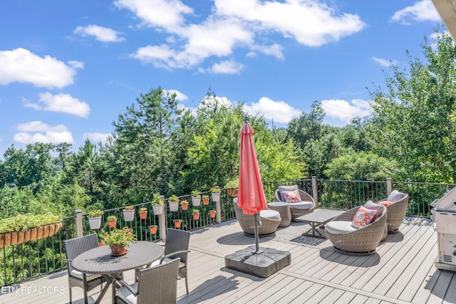 1273 Bishops View Ln, Knoxville, TN 37932 - view of wooden terrace