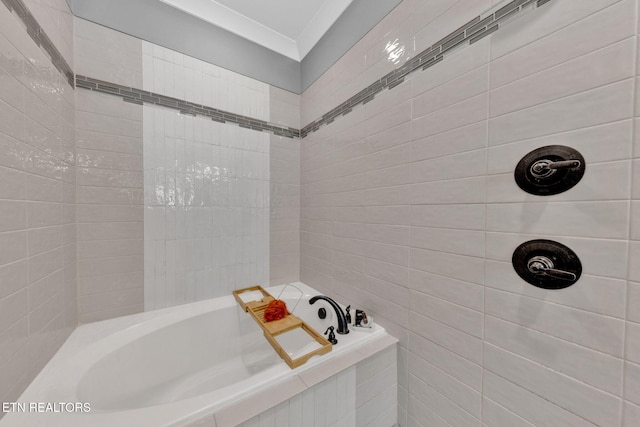 2570 NE Spring Creek Dr, Cleveland, TN 37311 - full bath with tiled tub and a tile shower
