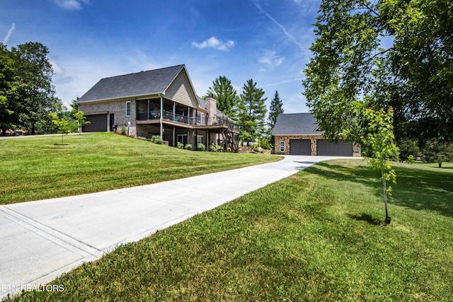 9436 Naff Rd, Heiskell, TN 37754 - view of front of home with a front yard and an outbuilding
