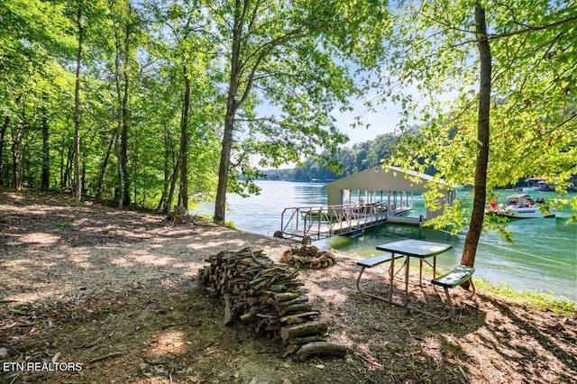 2270 Cove Pointe Rd, Lafollette, TN 37766 - dock area with a water view