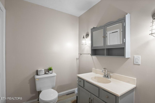 2270 Cove Pointe Rd, Lafollette, TN 37766 - half bath with vanity and wood finished floors