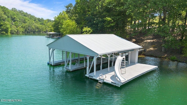 2270 Cove Pointe Rd, Lafollette, TN 37766 - dock area with a water view and boat lift