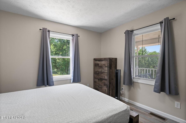 2270 Cove Pointe Rd, Lafollette, TN 37766 - bedroom with wood finished floors and a textured ceiling
