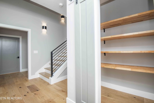 256 Watercrest Dr, Vonore, TN 37885 - stairs with wood finished floors