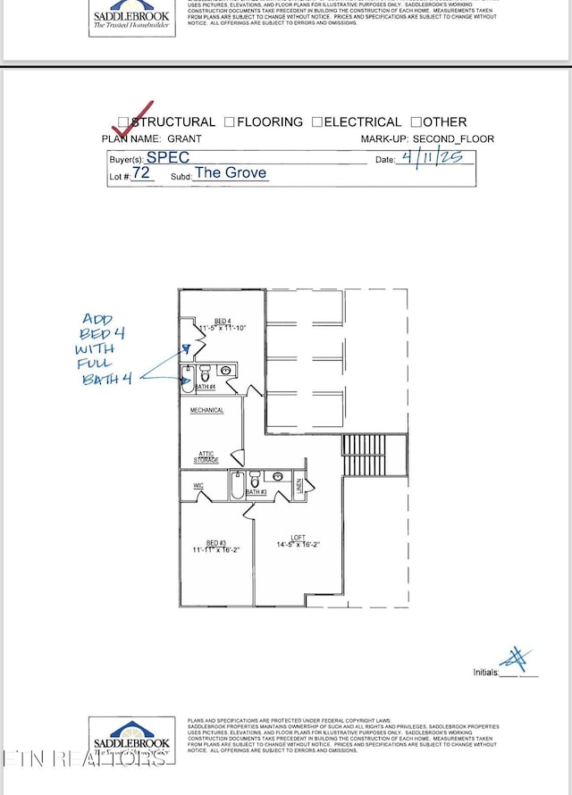 1128 Branch Hook Rd, Knoxville, TN 37934 - view of floor plan / room layout