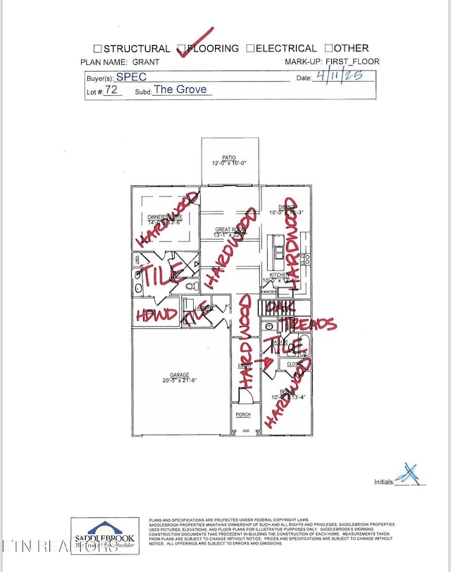 1128 Branch Hook Rd, Knoxville, TN 37934 - view of home floor plan