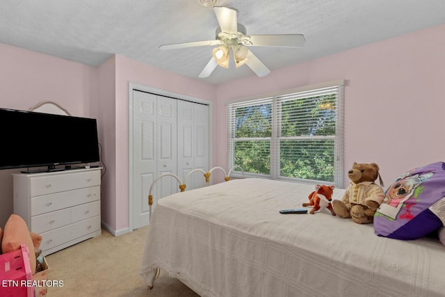 133 Rolling Hls, Rutledge, TN 37861 - bedroom with a closet, light carpet, and a ceiling fan