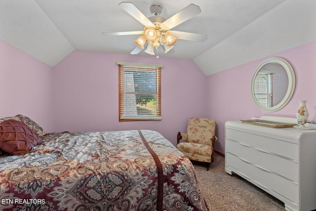 133 Rolling Hls, Rutledge, TN 37861 - bedroom featuring lofted ceiling, carpet, and a ceiling fan