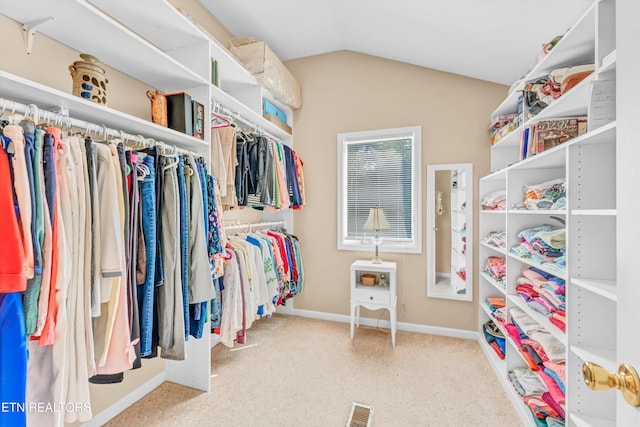 127 Newhaven Rd, Oak Ridge, TN 37830 - spacious closet featuring lofted ceiling and carpet