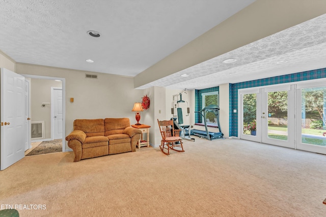 127 Newhaven Rd, Oak Ridge, TN 37830 - living area with carpet flooring and a textured ceiling