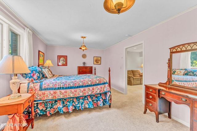127 Newhaven Rd, Oak Ridge, TN 37830 - carpeted bedroom featuring ornamental molding
