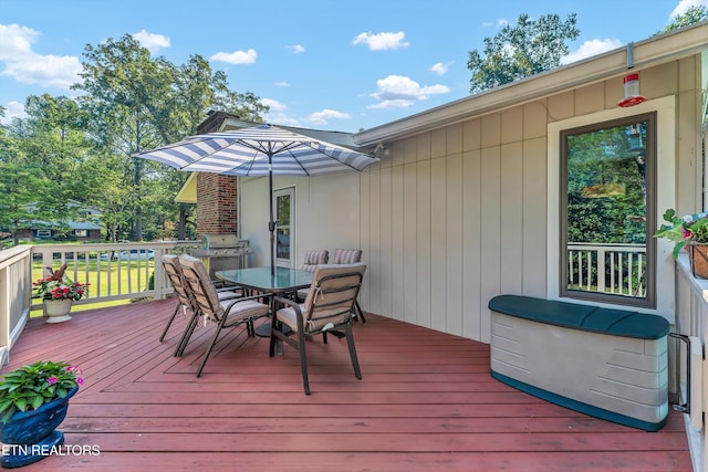 127 Newhaven Rd, Oak Ridge, TN 37830 - deck featuring outdoor dining space