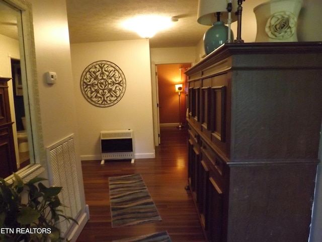 440 Sams Mtn, Middlesboro, KY 40965 - hall featuring heating unit and dark wood finished floors
