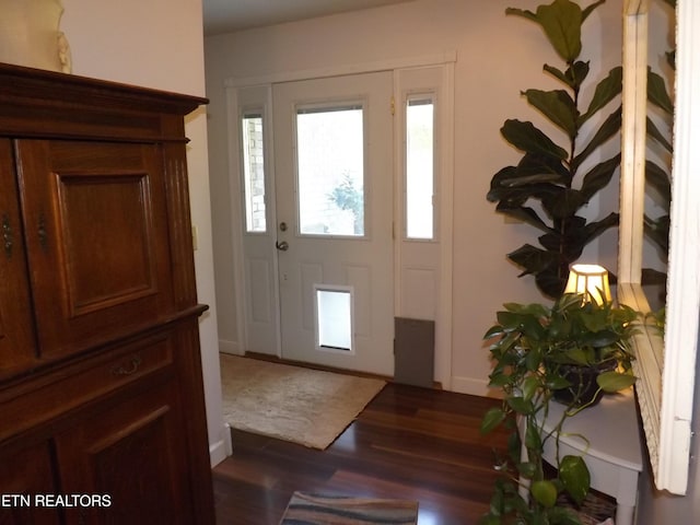 440 Sams Mtn, Middlesboro, KY 40965 - foyer featuring baseboards and wood finished floors