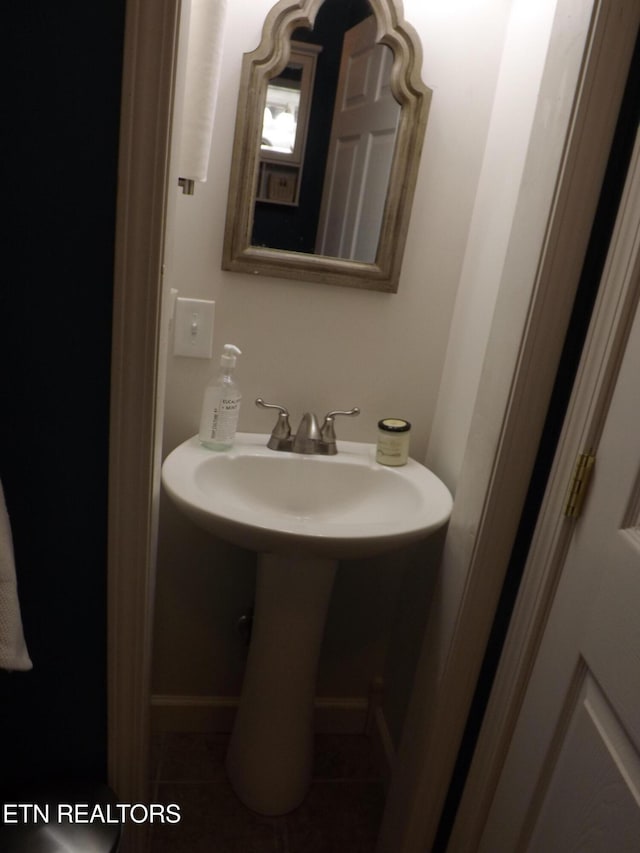 440 Sams Mtn, Middlesboro, KY 40965 - bathroom with tile patterned flooring and a sink